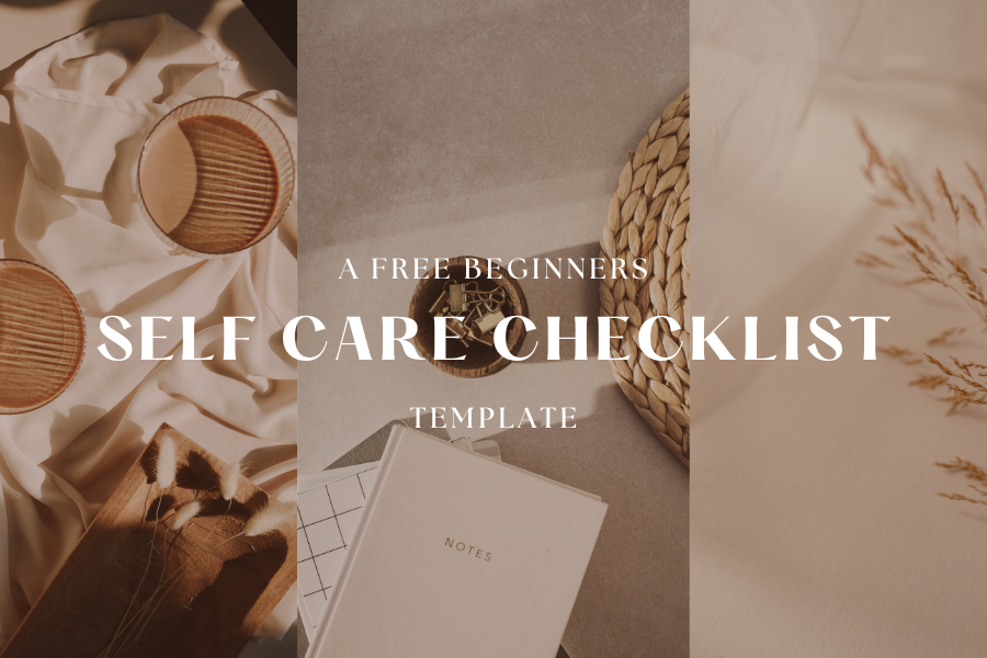 free self care checklist template