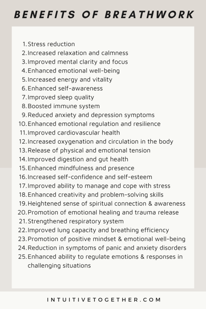 list of benefits of breathwork